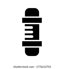icono de barra de barbero o logotipo símbolo de signo aislado ilustración vectorial - iconos vectoriales de estilo negro de alta calidad
