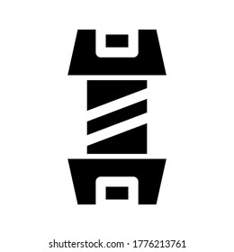 barber pole icon or logo isolated sign symbol vector illustration - high quality black style vector icons
