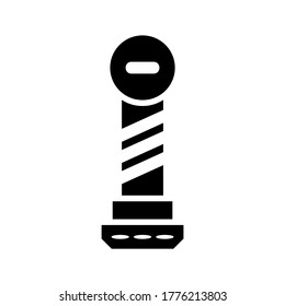 barber pole icon or logo isolated sign symbol vector illustration - high quality black style vector icons
