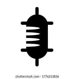 barber pole icon or logo isolated sign symbol vector illustration - high quality black style vector icons
