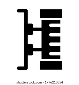 barber pole icon or logo isolated sign symbol vector illustration - high quality black style vector icons
