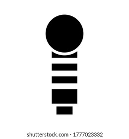 icono de barra de barbero o logotipo símbolo de signo aislado ilustración vectorial - iconos vectoriales de estilo negro de alta calidad
