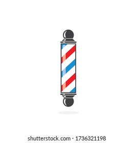 barber pole  icon logo vector icon template