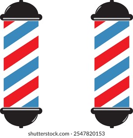 barber pole icon on white background