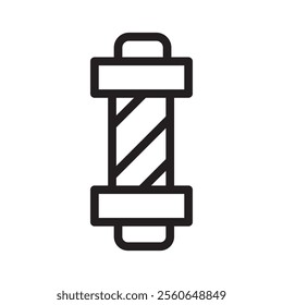 barber pole icon Outline vector for web ui