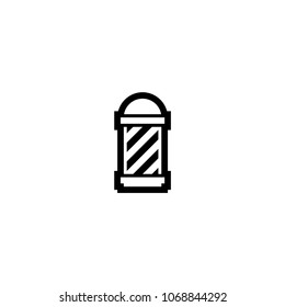 Barber pole icon. Barber shop icon