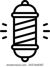 Barber Pole Icon. Barber Shop Sign