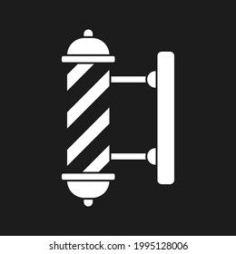Barber pole icon. Barber sign. vector illustration