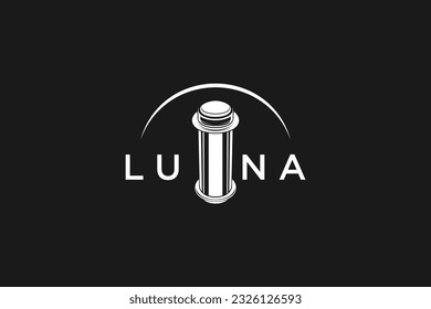 Barber pole icon symbol barbershop logo design 