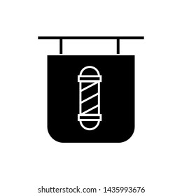 Barber Pole Icon Symbol Vector Illustration.