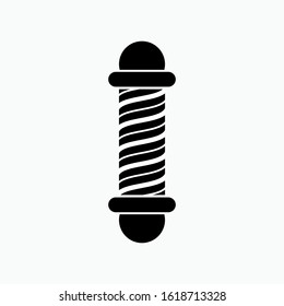 Barber Pole Icon Symbol Vector Illustration.