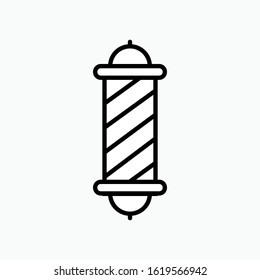 Barber Pole Icon Symbol Vector Illustration.