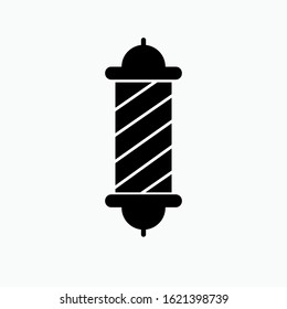 Barber Pole Icon Symbol Vector Illustration.