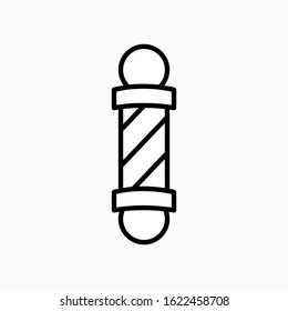 Barber Pole Icon Symbol Vector Illustration.