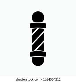 Barber Pole Icon Symbol Vector Illustration.