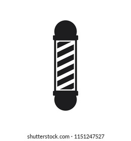 barber pole icon in trendy flat design 