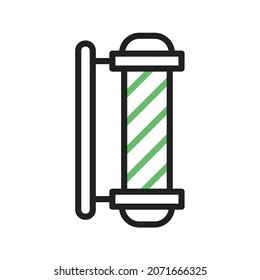 Barber Pole icon vector image. Can also be used for Miscellaneous Objects. Suitable for mobile apps, web apps and print media.