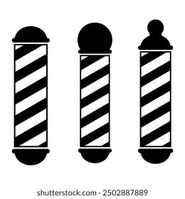 Barber pole icon. Vector image