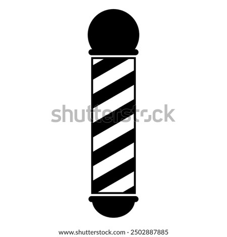 Barber pole icon. Vector image