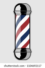 Barber Pole isolated on a white background. Vector illustration