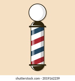 Barber Pole isolated. Vector illustration	