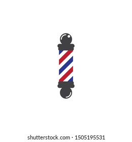 Barber pole logo ilustration vector template