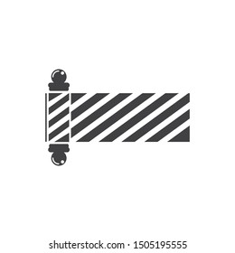 Barber pole logo ilustration vector template