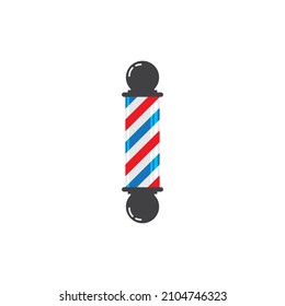 Barber pole logo ilustration vector template