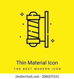 Barber Pole minimal bright yellow material icon
