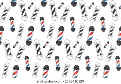 barber pole pattern vector background