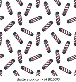 barber pole seamless doodle pattern
