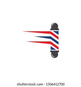 Barber pole set  logo ilustration vector template