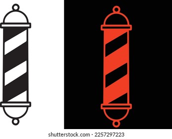 Barber pole , barber , barber shop clipart, Barber pole silhouette, vector, cricut silhouette cutting file