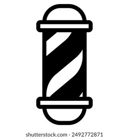 Barber Pole Barber shop icon illustration