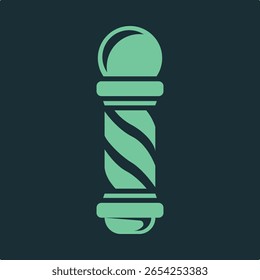 Barber pole trendy applicable important vector Illustration design likely colorful background.eps