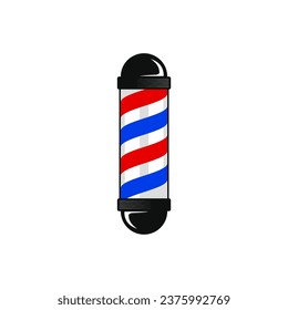 barber pole vector icon. barber shop logo.
