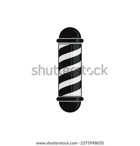 barber pole vector icon. barber shop logo.