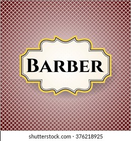 Afiche o pancarta de barbero