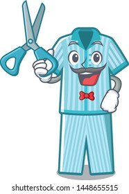 Barber pyjamas isolated on in the character