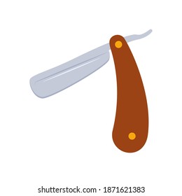Barber razor icon design template vector isolated illustration
