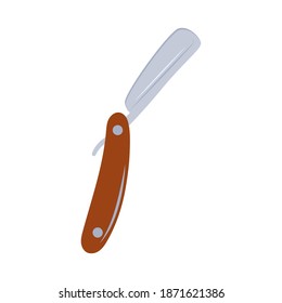 Barber razor icon design template vector isolated illustration