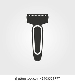 Icono de cuchilla de afeitar - Ilustración vectorial simple