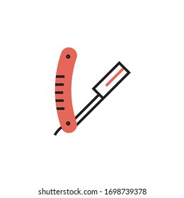 barber razor icon vector illustration modern style design. isolated on white background
