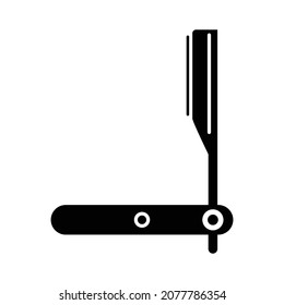 Barber Razor Isolate Vector Icon Editable

