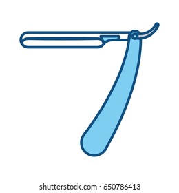 Barber razor isolated