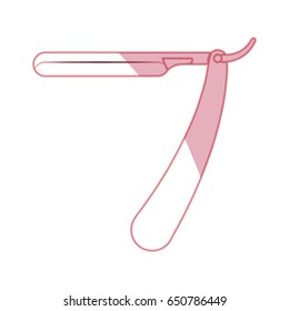 Barber razor isolated