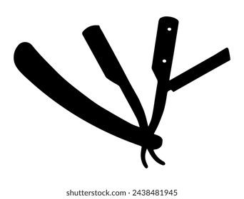 Barber razor silueta vector arte