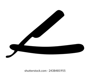 Barber razor silhouette vector art