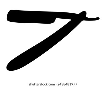Barber razor silueta vector arte