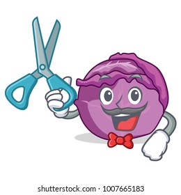 Barber red cabbage character cartoon